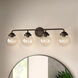 Knoll 4 Light 33 inch Oil Rubbed Bronze Bath Bar Wall Light
